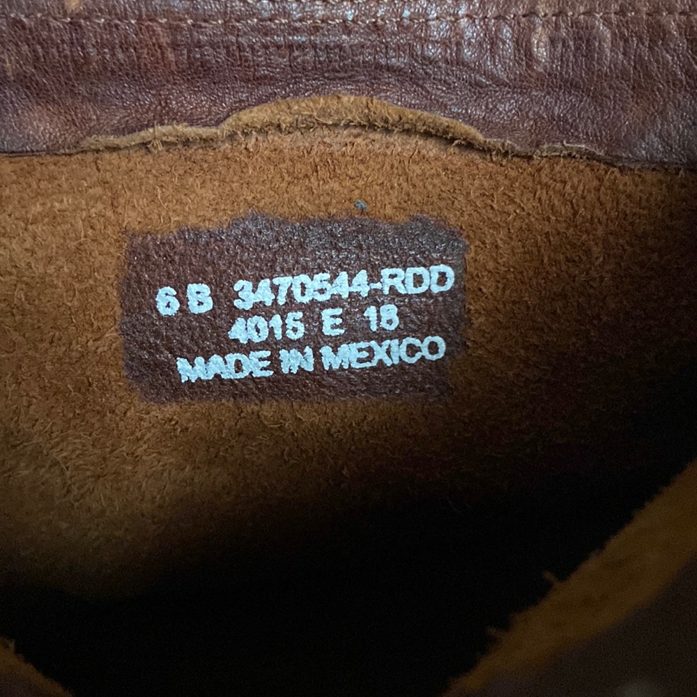 Frye Veronica Leather Low Ankle Moto Boots in Redwood Women's Size 6 - Picture 6 of 10